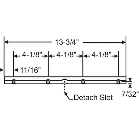 Strybuc Casement Track for Window 38-59